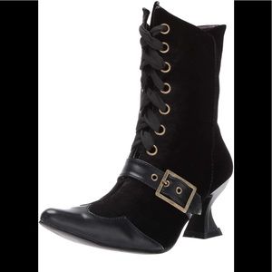 Black Witch Boots - Ellie Tabby Size 10